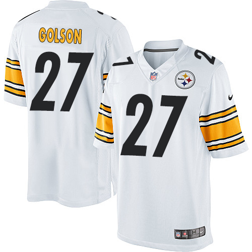 Youth Limited Senquez Golson Nike Jersey White Road - #27 NFL Pittsburgh Steelers